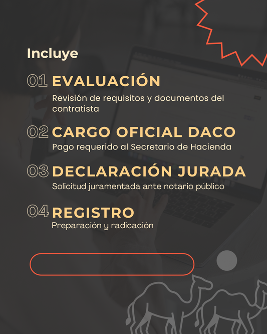 Registro de Contratista ante DACO