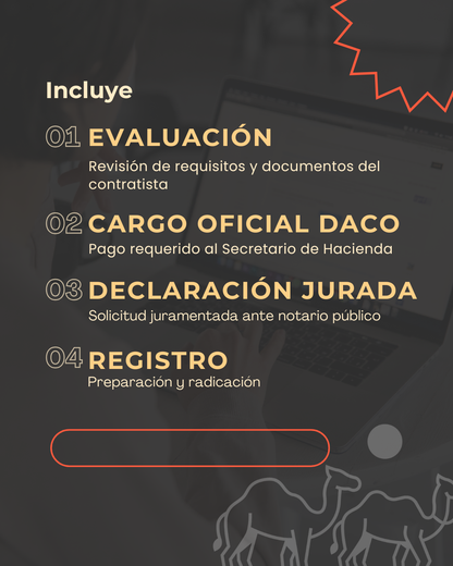 Registro de Contratista ante DACO