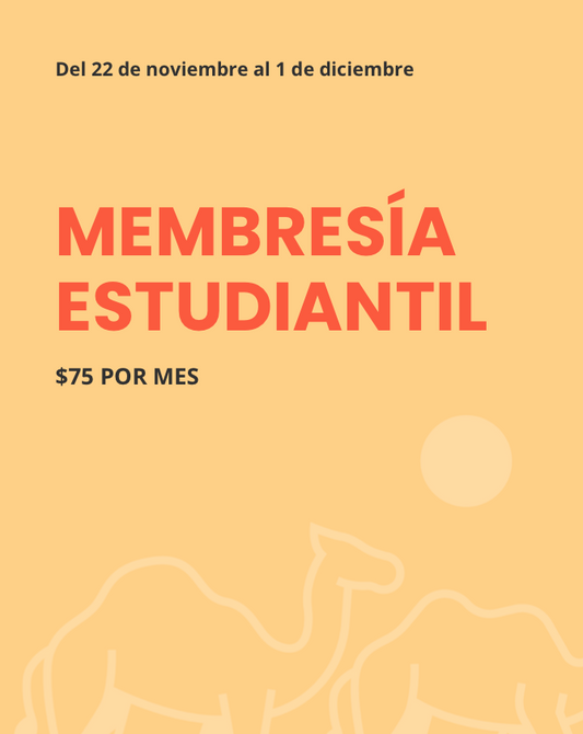Membresía Estudiantil | Tiempo Limitado